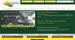 Desktop Screenshot of agronomy.org